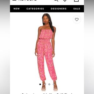 Tularosa pink jumpsuit. NWOT. Size large